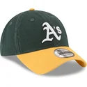 new-era-curved-brim-9twenty-core-classic-oakland-athletics-mlb-green-and-yellow-adjustable-cap