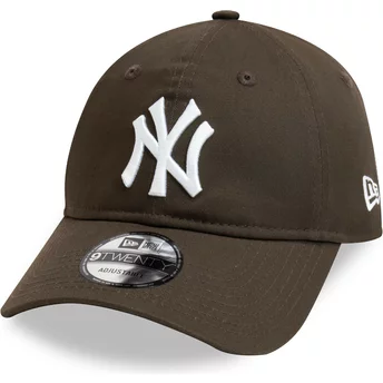 Καπέλο Νέας Εποχής με Καμπυλωτό Γείσος 9TWENTY League Essential New York Yankees MLB Καφέ Ρυθμιζόμενο