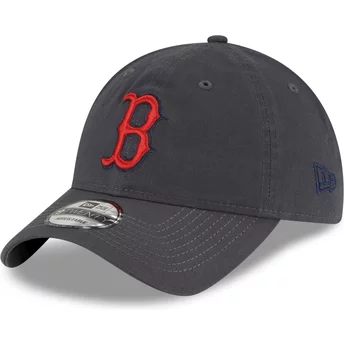 Νέα Εποχή Καμπύλη Μπριμ Κόκκινο Λογότυπο 9TWENTY Core Classic Boston Red Sox MLB Γκρι Ρυθμιζόμενο Καπέλο