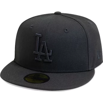 Νέα Εποχή Ριχτή Μαύρη Κορυφή Μαύρο Λογότυπο 59FIFTY League Essential Λος Άντζελες Dodgers MLB Μαύρο Προσαρμοσμένο Καπέλο