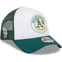 gorra-trucker-blanca-y-verde-9forty-a-frame-circle-de-oakland-athletics-mlb-de-new-era