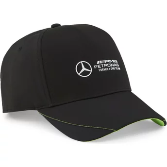 Gorra curva negra snapback BB de Mercedes Formula 1 de Puma