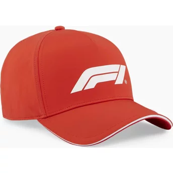 Gorra curva roja snapback BB de Formula 1 de Puma
