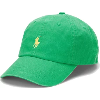Πράσινο καπέλο με κίτρινο λογότυπο, ρυθμιζόμενο, Cotton Chino Classic Sport από τον Polo Ralph Lauren