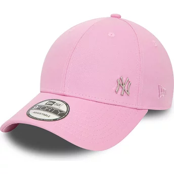 Ροζ καπέλο με καμπύλη γείσο snapback 9FORTY Flawless των New York Yankees MLB από την New Era