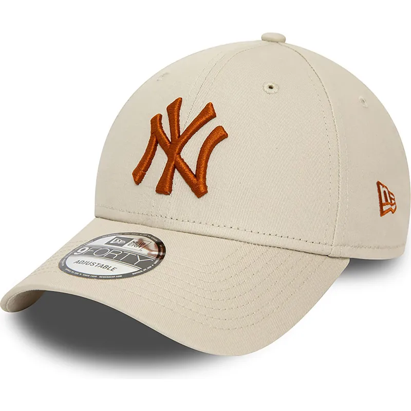 curva-marron-9forty-league-essential-new-york-yankees-mlb-new-era