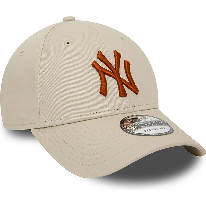 curva-marron-9forty-league-essential-new-york-yankees-mlb-new-era