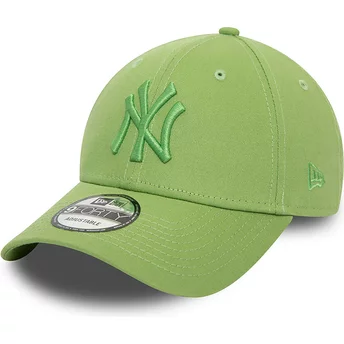Gorra curva verde ajustable con logo verde 9FORTY League Essential de New York Yankees MLB de New Era