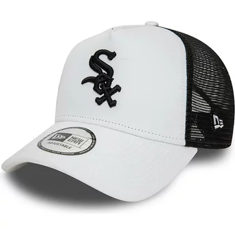 Λευκό και μαύρο trucker καπέλο A Frame League Essential των Chicago White Sox MLB από την New Era