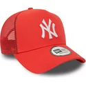 gorra-trucker-roja-a-frame-league-essential-de-new-york-yankees-mlb-de-new-era