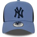 gorra-trucker-azul-con-logo-azul-marino-a-frame-league-essential-de-new-york-yankees-mlb-de-new-era