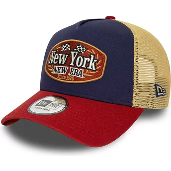 Πολύχρωμο τράκερ καπέλο A Frame Patch New York της New Era