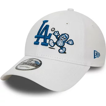 Λευκό Ρυθμιζόμενο Κυρτό Καπέλο 9FORTY Food Character των Los Angeles Dodgers MLB από την New Era