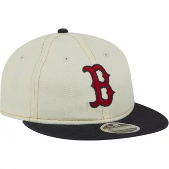 Μπεζ και ναυτικό μπλε επίπεδο καπέλο 9FIFTY Retro Crown Denim των Boston Red Sox MLB από την New Era