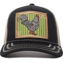 gorra-trucker-negra-y-beige-gallo-ye-olde-cock-the-farm-retro-classic-de-goorin-bros