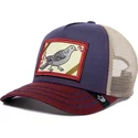 gorra-trucker-azul-marino-beige-y-roja-pajaro-ye-olde-birdie-the-farm-retro-classic-de-goorin-bros