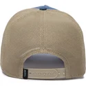 gorra-trucker-azul-y-beige-conejo-tricky-silky-rabbit-the-farm-silky-roots-de-goorin-bros