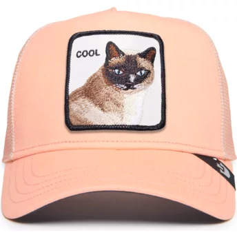 Ροζ trucker καπέλο με γάτα Cool Cat The Farm Premium από την Goorin Bros.