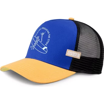 Μπλε, μαύρο και καφέ trucker καπέλο Spread Stoke HFT από την Coastal