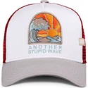 gorra-trucker-blanca-roja-y-gris-stupid-wave-hft-de-coastal