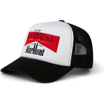 Λευκό και μαύρο trucker καπέλο Marmont Red από Pica Pica