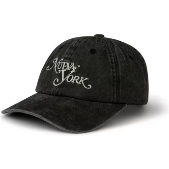 Ρυθμιζόμενο μαύρο καπέλο με καμπύλη γείσο Νέα Υόρκη από Pica Pica