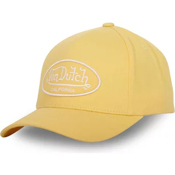 Ρυθμιζόμενο κίτρινο καπέλο με καμπυλωτή γείσον LOF CB C6 από τη Von Dutch