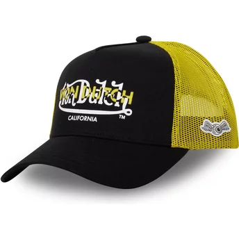 Μαύρο και κίτρινο τρακερ καπέλο BLA CT από την Von Dutch