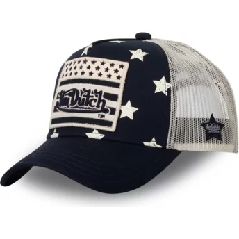 Μπλε σκούρο και λευκό τράκερ καπέλο STAR M από τον Von Dutch