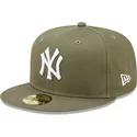 gorra-plana-verde-ajustada-59fifty-league-essential-de-new-york-yankees-mlb-de-new-era
