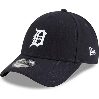Gorra curva azul marino ajustable 9FORTY The League de Detroit Tigers MLB de New Era