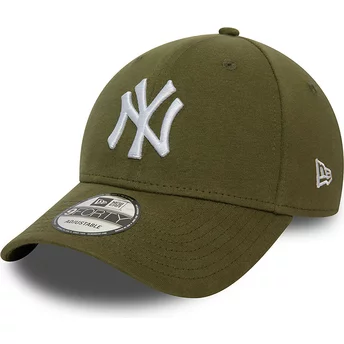 Πράσινο ρυθμιζόμενο καπέλο με καμπύλη γείσο 9FORTY Jersey Essential των New York Yankees MLB από την New Era