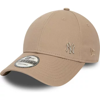 Ρυθμιζόμενο καπέλο 9FORTY Flawless των New York Yankees MLB από την New Era με καφέ ανοιχτό καμπυλωτό γείσο