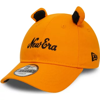 Ρυθμιζόμενο πορτοκαλί καπέλο με καμπυλωτή γείσα για αγόρι 9FORTY Script Animal της New Era