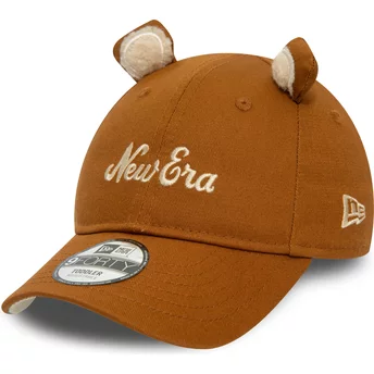 Προσαρμόσιμο καφέ καπέλο με καμπύλη γείσο για αγόρι 9FORTY Script Animal της New Era