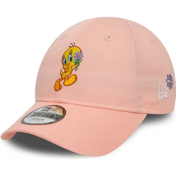 Ρυθμιζόμενο ροζ παιδικό καπέλο με καμπύλη γείσα 9FORTY του Πιολίν από τα Looney Tunes της New Era
