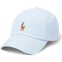 gorra-curva-azul-y-blanca-ajustable-cotton-seersucker-de-polo-ralph-lauren