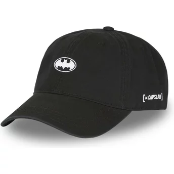 Ρυθμιζόμενο μαύρο καπέλο Batman BAT CD DC Comics από την Capslab με καμπύλη γείσο