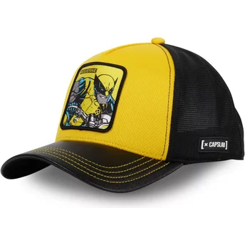 Κίτρινο και μαύρο trucker καπέλο Wolverine LOG1 CT Marvel Comics από την Capslab
