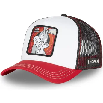 Καπέλο trucker άσπρο, μαύρο και κόκκινο Bugs Bunny BUG1 CT Looney Tunes από την Capslab