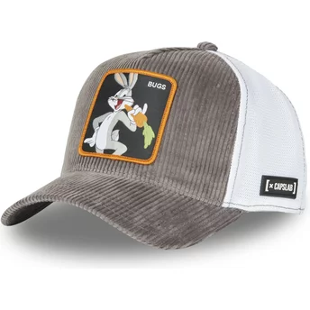 Καφέ και λευκό τράκερ καπέλο Bugs Bunny BUG6 Looney Tunes από τη Capslab