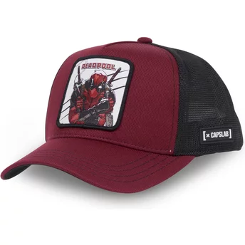Μπορντό και μαύρο trucker καπέλο για αγόρια Deadpool KID_BAD1 Marvel Comics από την Capslab