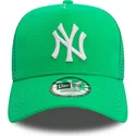 gorra-trucker-verde-a-frame-league-essential-de-new-york-yankees-mlb-de-new-era