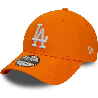Πορτοκαλί ρυθμιζόμενο καπέλο με καμπύλη γείσο 9FORTY League Essential των Los Angeles Dodgers MLB από την New Era