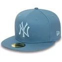 gorra-plana-azul-ajustada-con-logo-azul-59fifty-league-essential-de-new-york-yankees-mlb-de-new-era