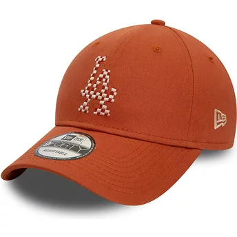 Ρυθμιζόμενο καφέ καπέλο με καμπυλωτό γείσο 9FORTY Seasonal Infill των Los Angeles Dodgers MLB από την New Era