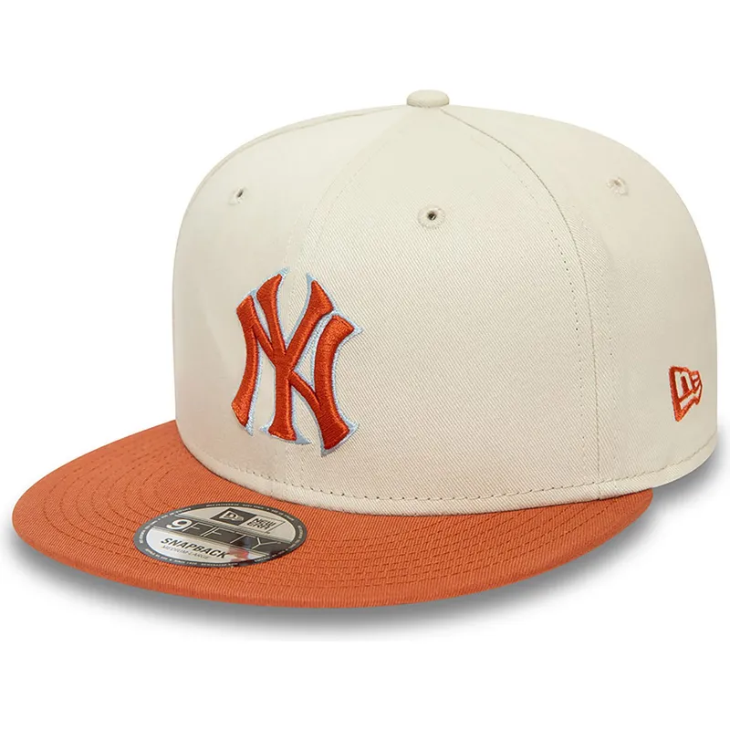 plana-snapback-marron-9fifty-patch-new-york-yankees-mlb-new-era