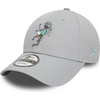 Ρυθμιζόμενο γκρι καπέλο με καμπύλη γείσο 9FORTY Character του Rick Sanchez από το Rick και Morty της New Era