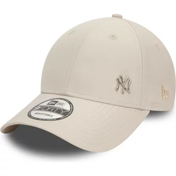 Ρυθμιζόμενο μπεζ καπέλο με καμπύλη γείσο 9FORTY Flawless των New York Yankees MLB από την New Era