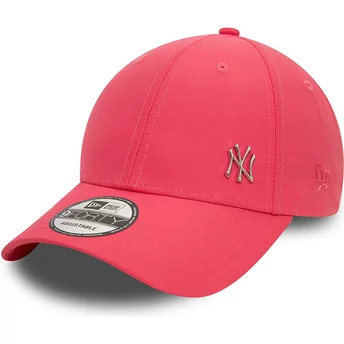 Ροζ ρυθμιζόμενο καπέλο με καμπύλη γείσο 9FORTY Flawless των New York Yankees MLB από την New Era